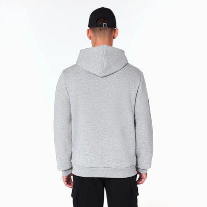 The Male model is wearing Washington Commanders NFL Grey Pullover Hoodie 6