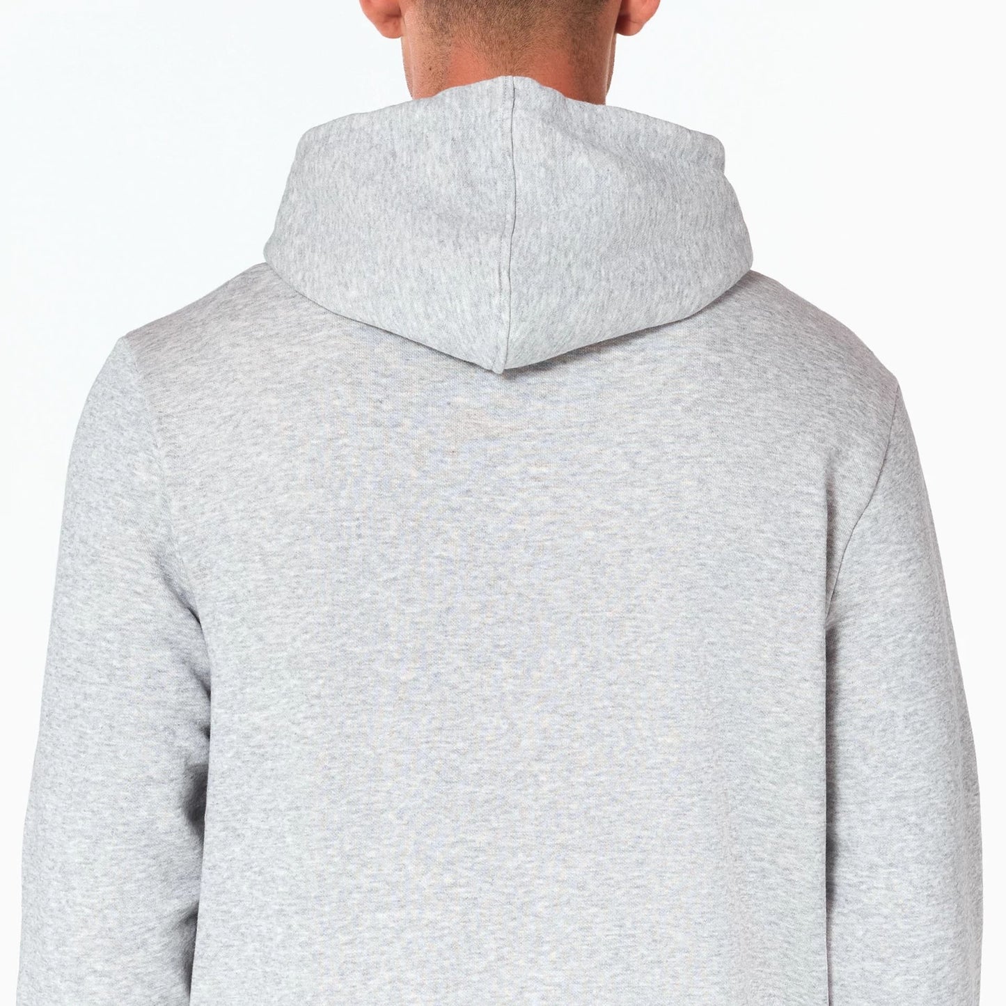 The Male model is wearing Dallas Mavericks NBA Grey Pullover Hoodie 2