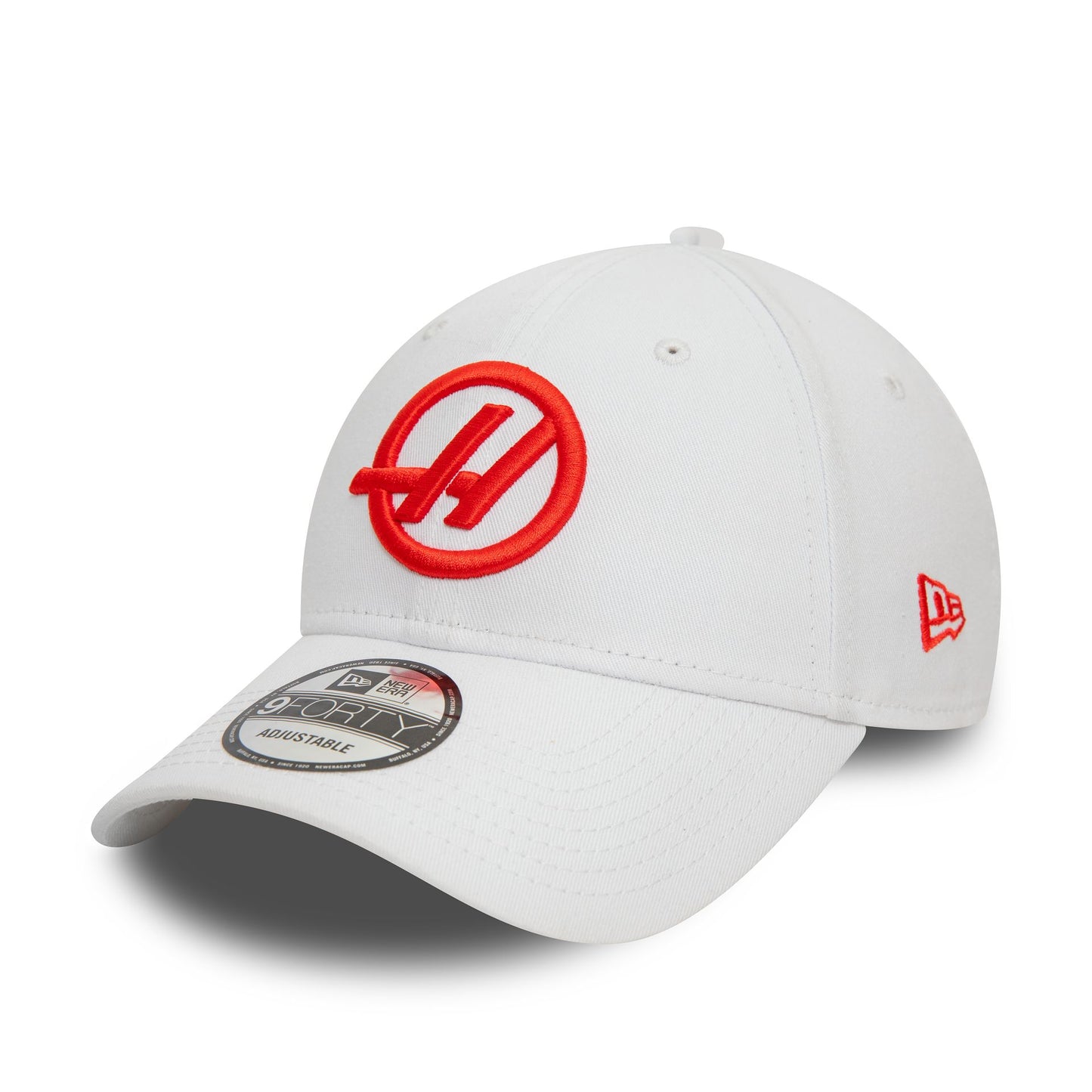 This is a Haas Formula 1 Essential White 9FORTY Adjustable Cap 1