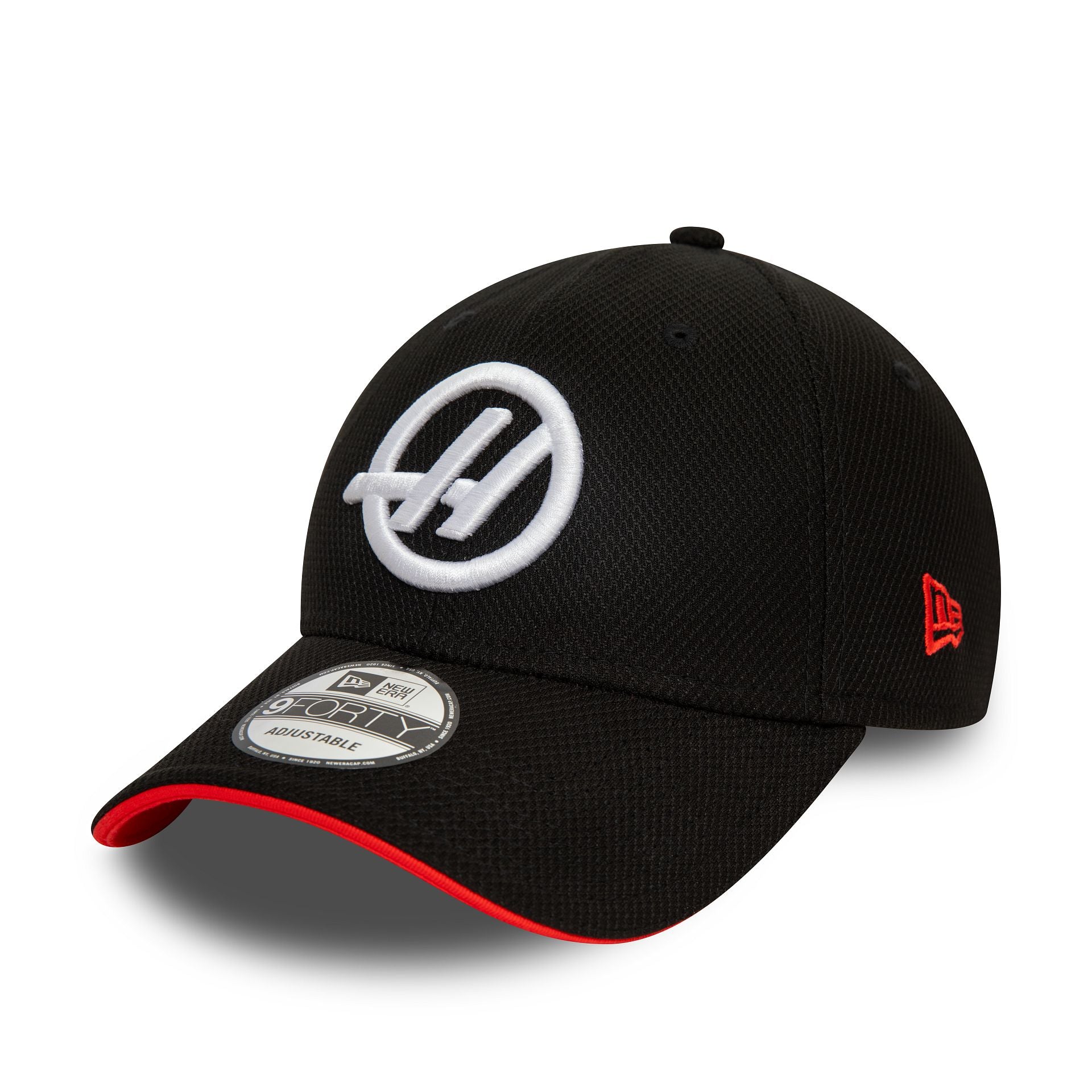 This is a Haas Formula 1 Team Black 9FORTY Adjustable Cap 1