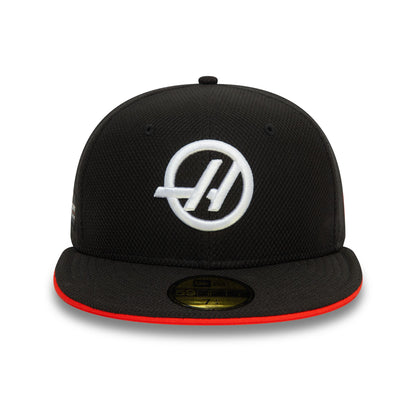 This is a MoneyGram Haas F1 Team Black 59FIFTY Fitted Cap 2