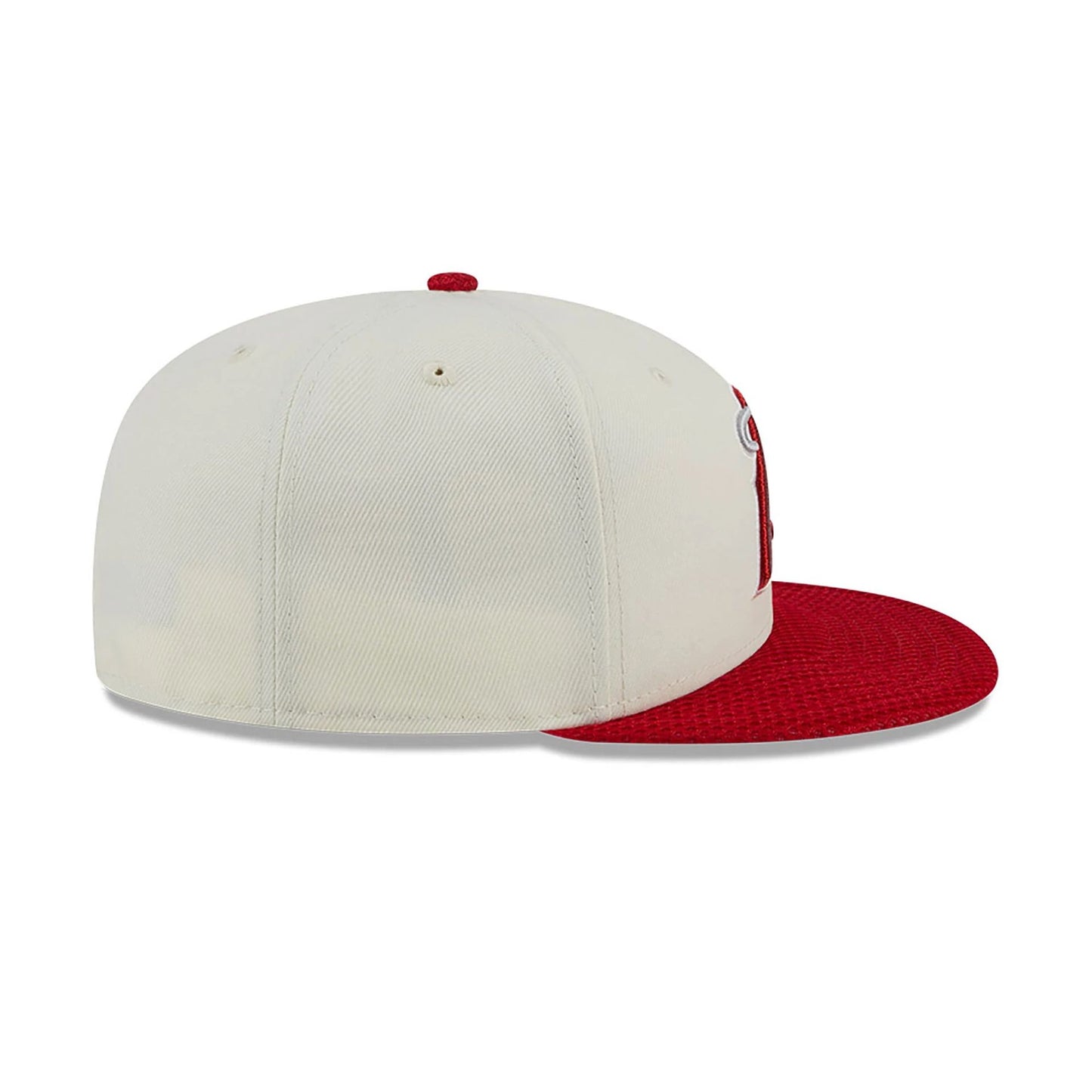 This is a LA Angels City Mesh Chrome White 59FIFTY Fitted Cap 6