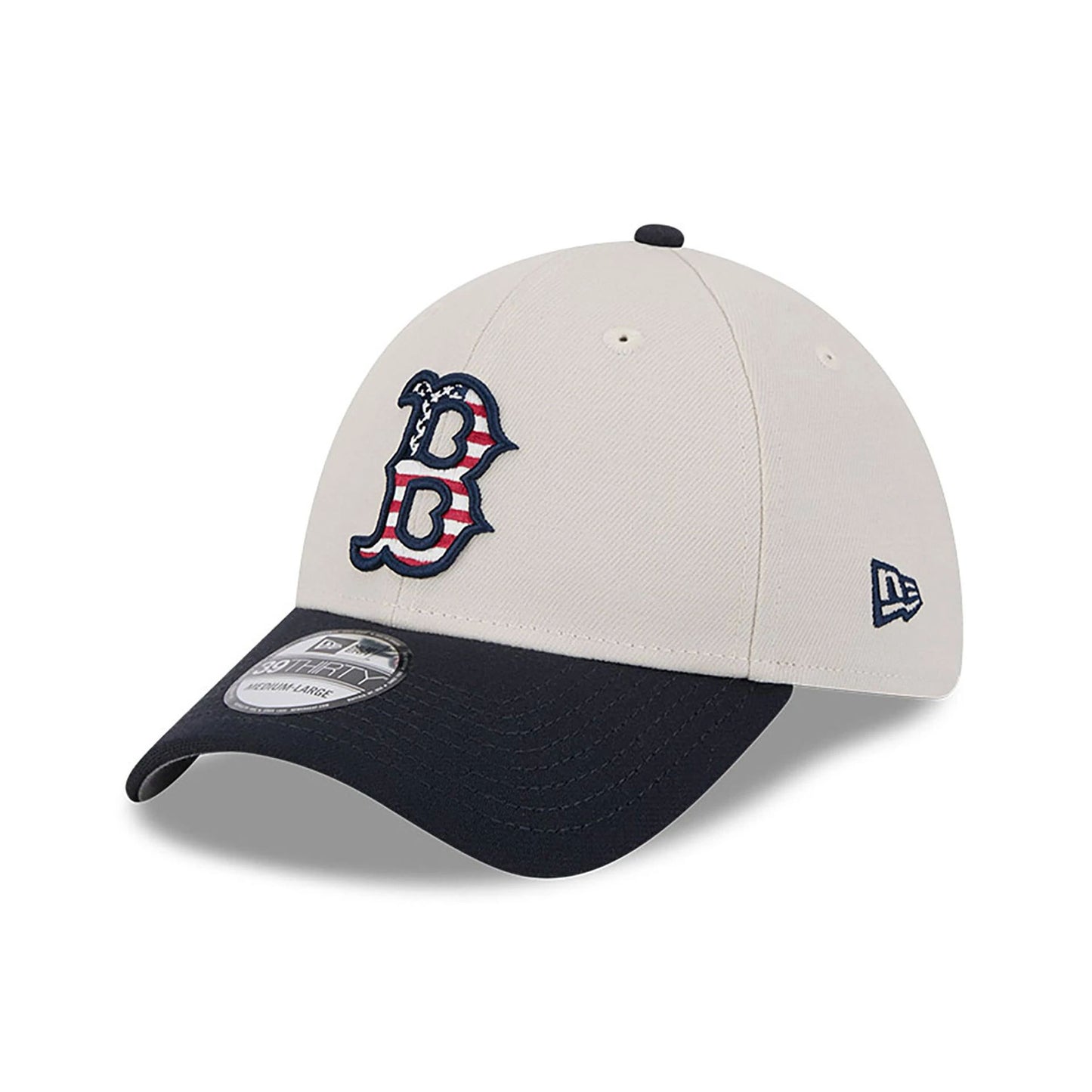 This is a Boston Red Sox MLB 4th Of July Grey 39THIRTY Stretch Fit Cap 3