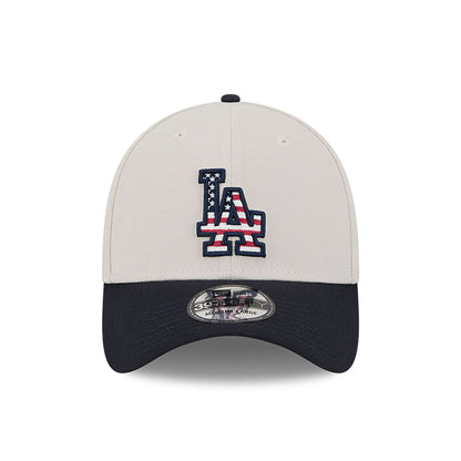 This is a LA Dodgers MLB 4th Of July Navy 39THIRTY Stretch Fit Cap 4