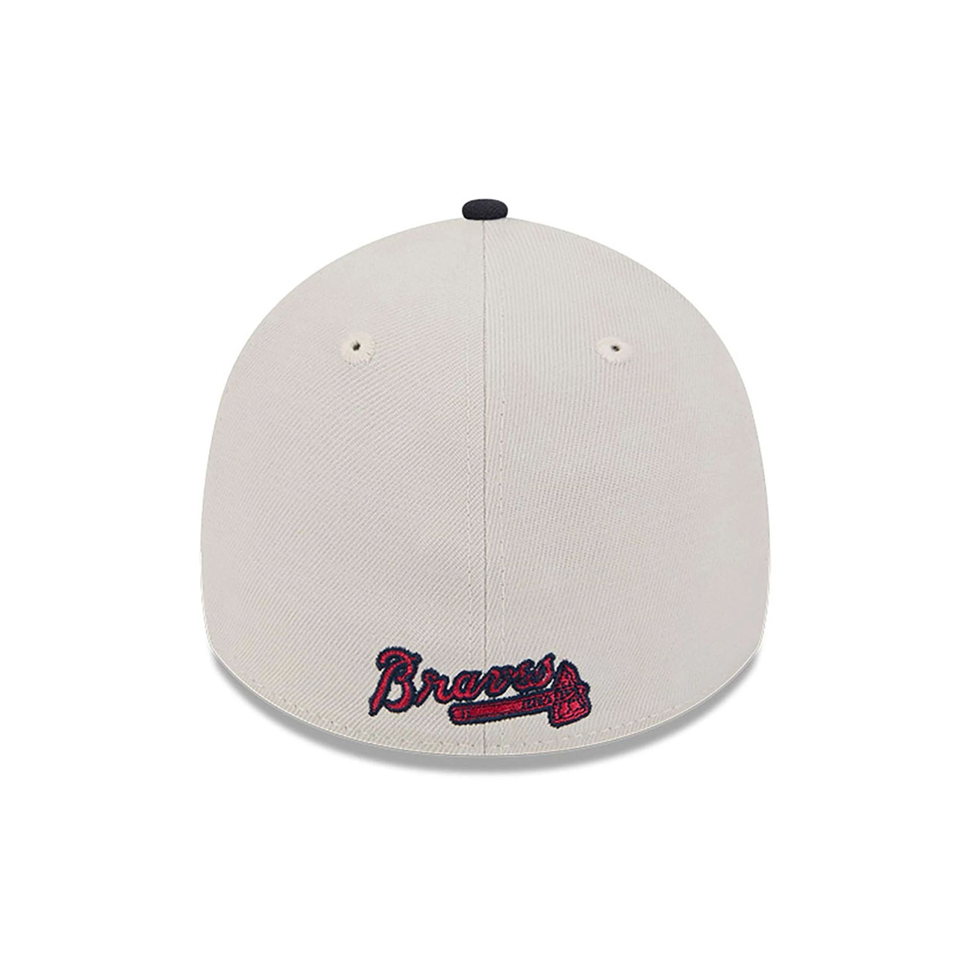 This is a Atlanta Braves MLB 4th Of July Navy 39THIRTY Stretch Fit Cap 5