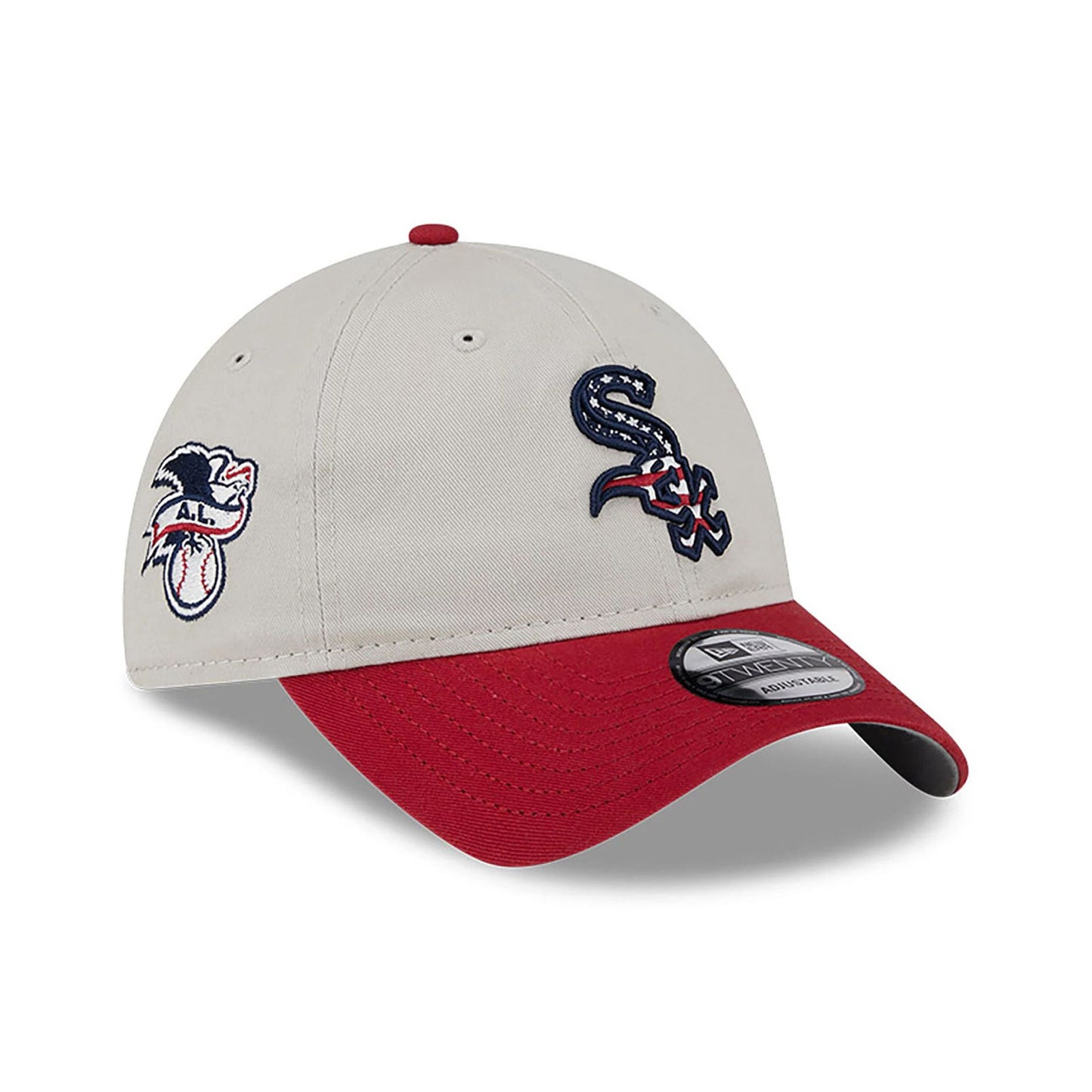 This is a Chicago White Sox MLB 4th Of July Grey 9TWENTY Adjustable Cap 1