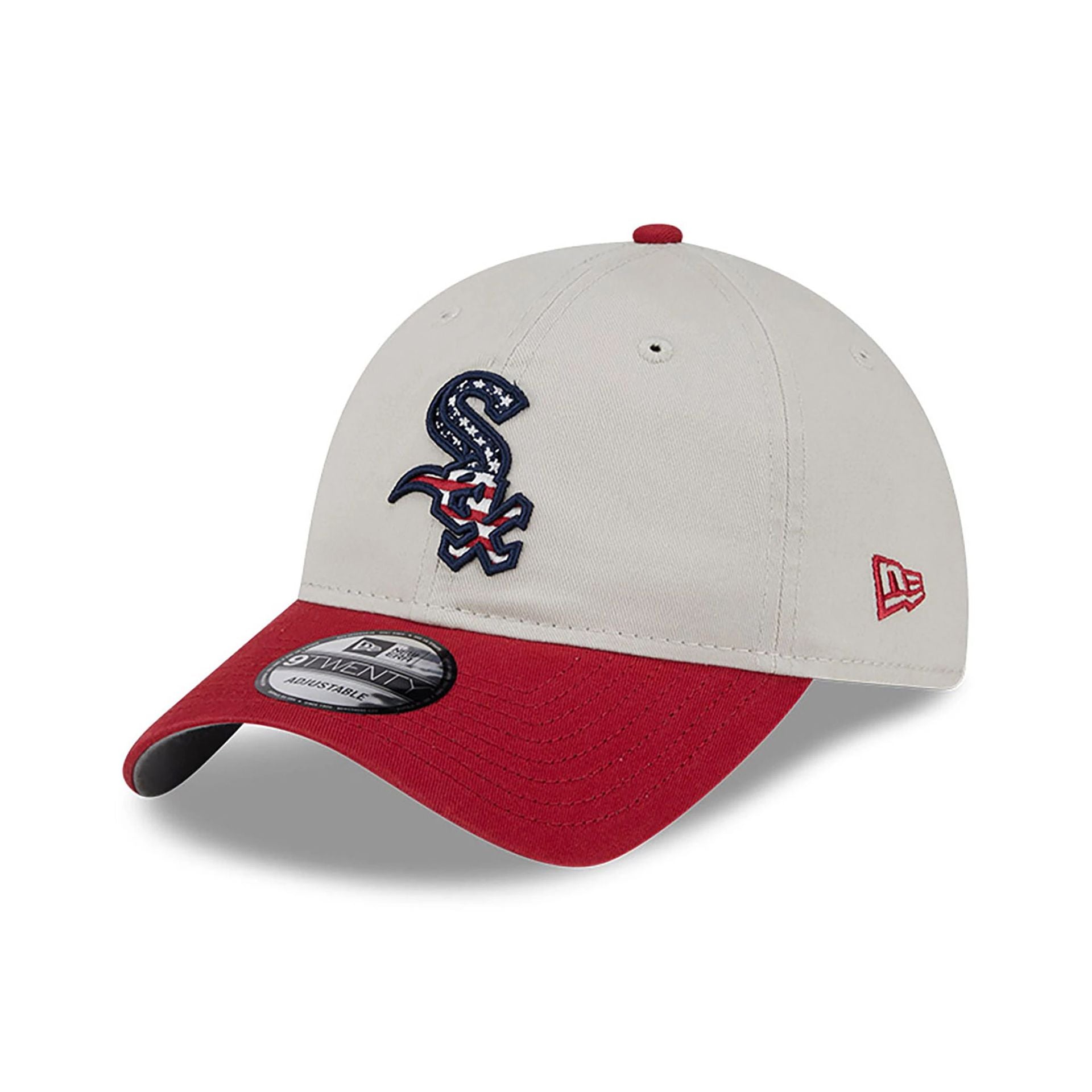 This is a Chicago White Sox MLB 4th Of July Grey 9TWENTY Adjustable Cap 4