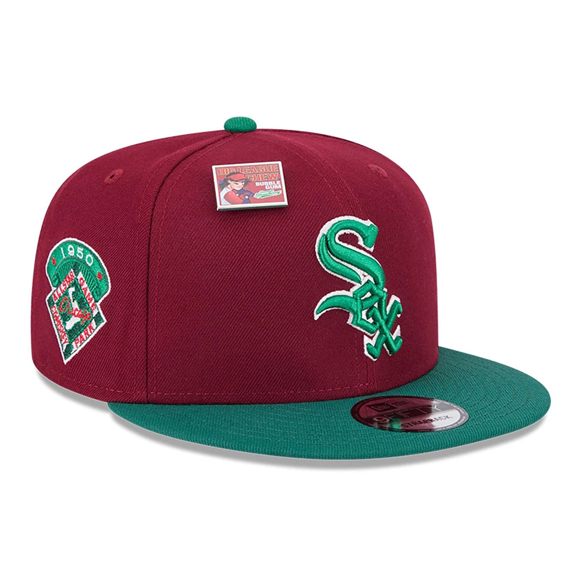 This is a Chicago White Sox MLB Big League Chew Dark Red 9FIFTY Snapback Cap 1