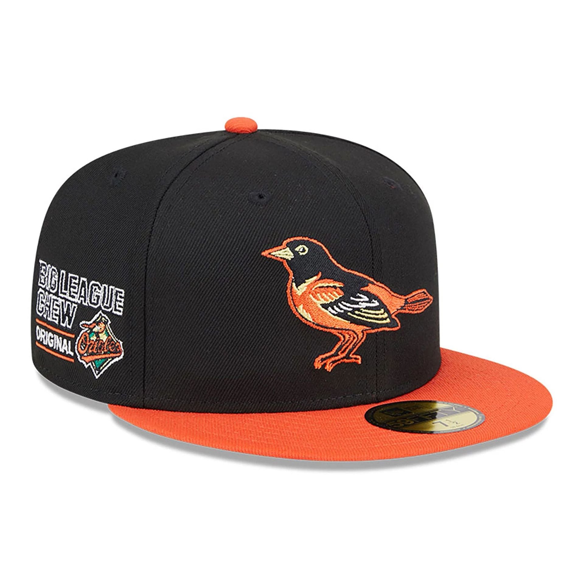 This is a Baltimore Orioles MLB Big League Chew Black 59FIFTY Fitted Cap 7