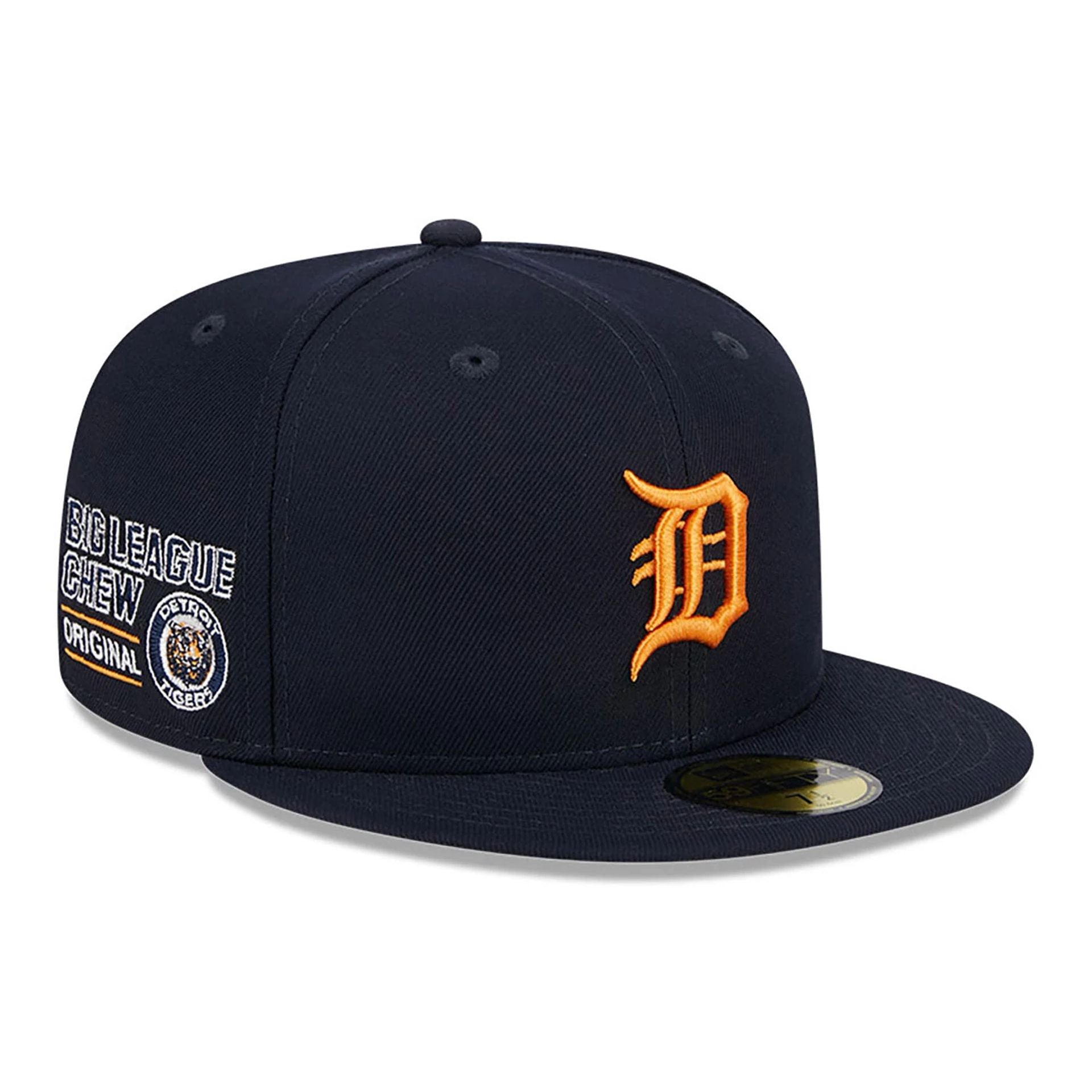 This is a Detroit Tigers MLB Big League Chew Navy 59FIFTY Fitted Cap 1