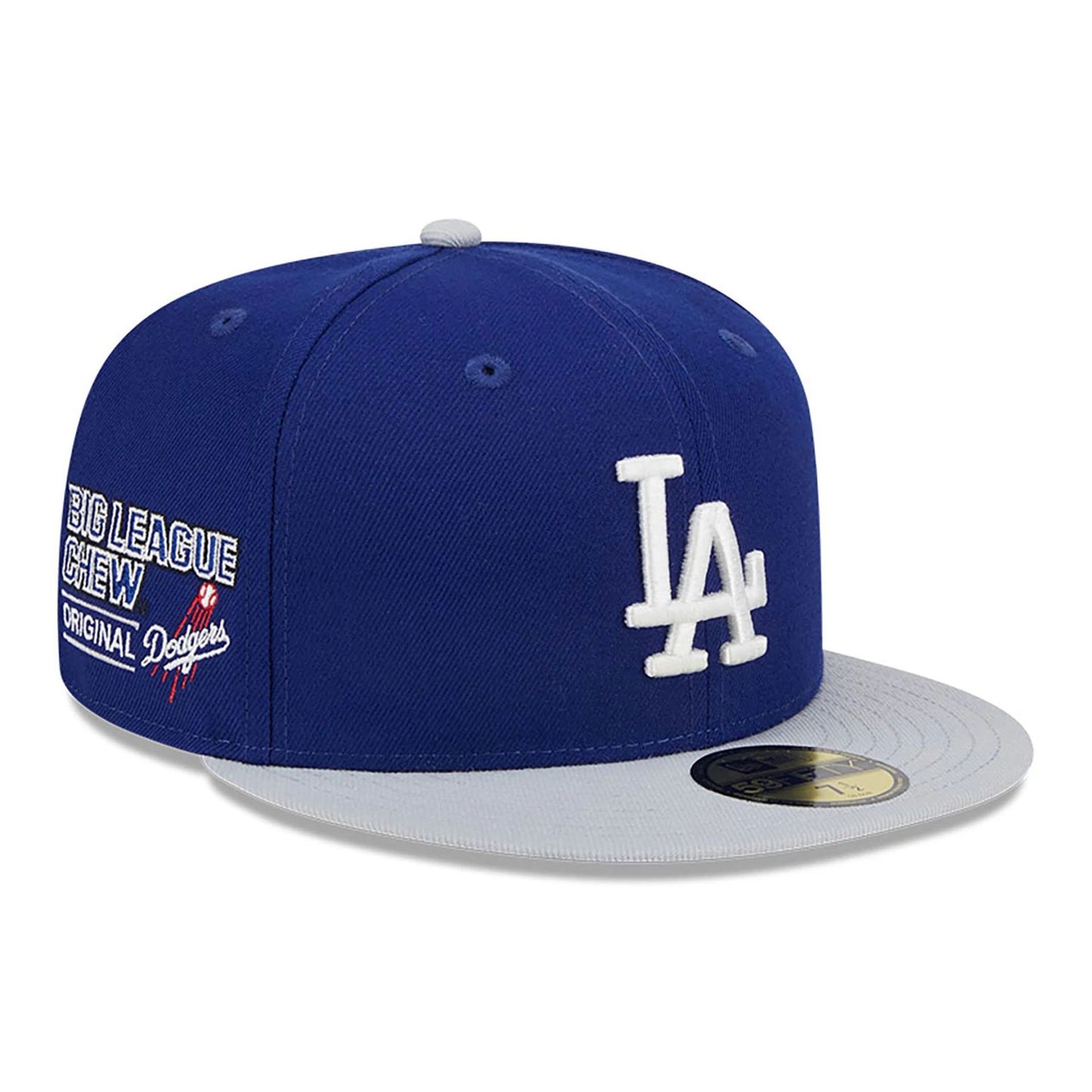 This is a LA Dodgers MLB Big League Chew Dark Blue 59FIFTY Fitted Cap 1