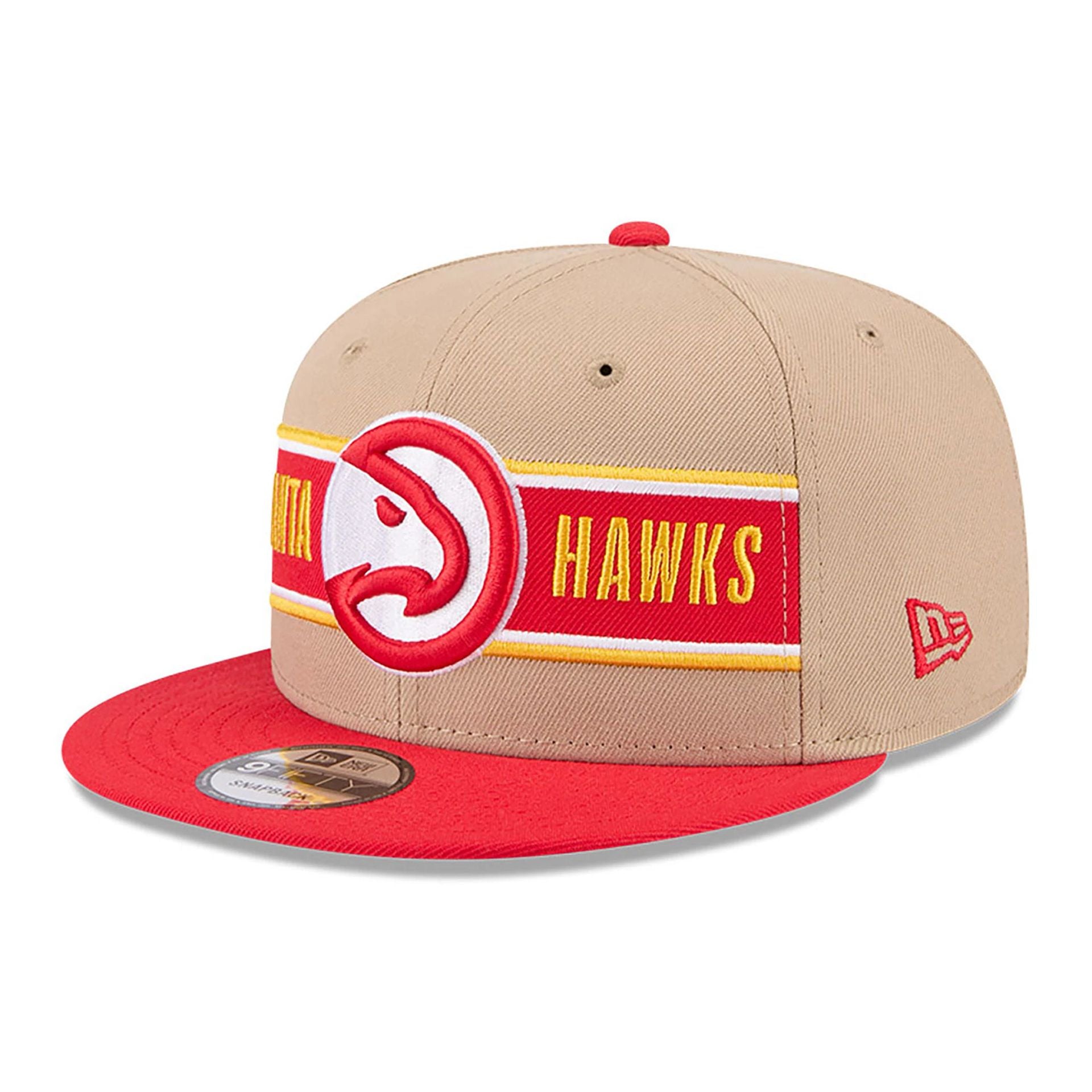 This is a Atlanta Hawks NBA Draft Beige 9FIFTY Snapback Cap 1