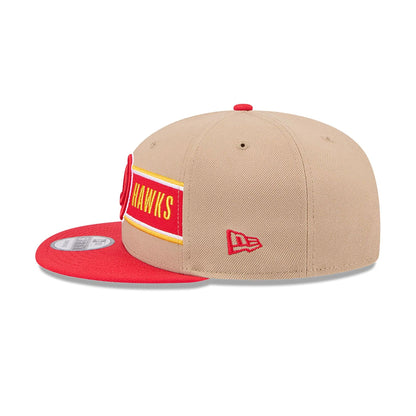 This is a Atlanta Hawks NBA Draft Beige 9FIFTY Snapback Cap 7