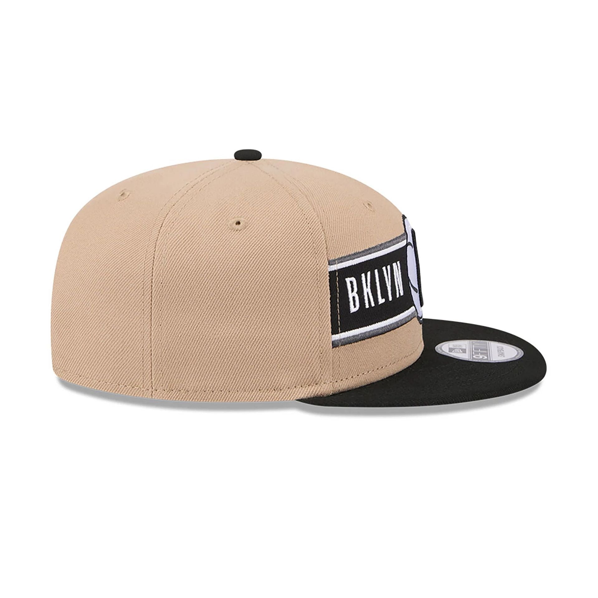 This is a Brooklyn Nets NBA Draft Beige 9FIFTY Snapback Cap 6