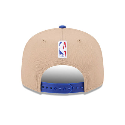 This is a New York Knicks NBA Draft Beige 9FIFTY Snapback Cap 5