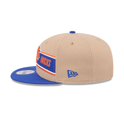 This is a New York Knicks NBA Draft Beige 9FIFTY Snapback Cap 7