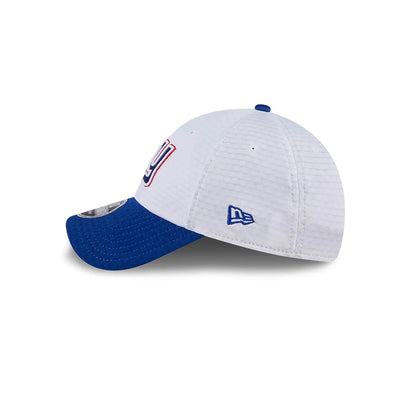 This is a New York Giants NFL Training 2024 White 9FORTY Stretch Snap Cap 7