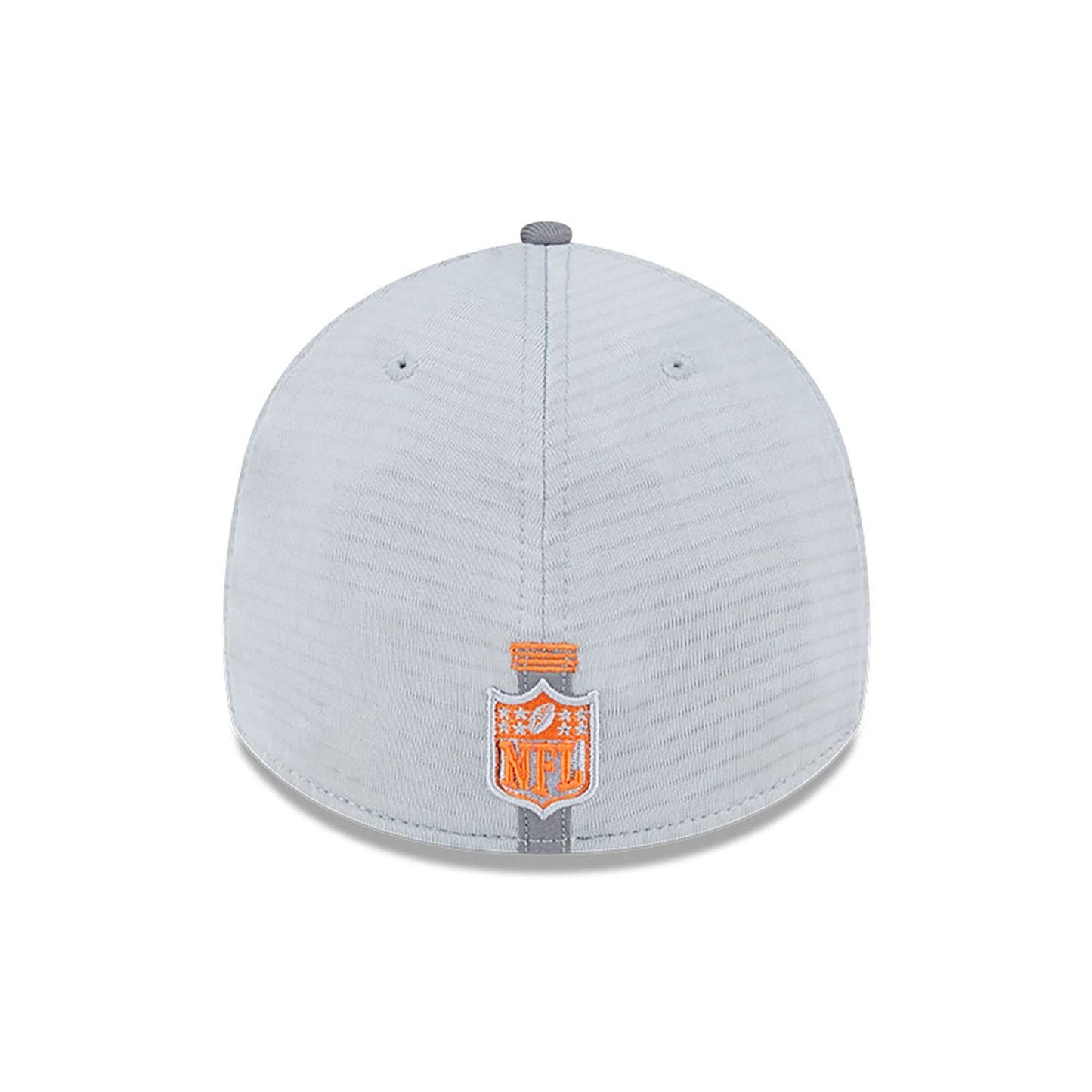 This is a Denver Broncos NFL Training 2024 Grey 39THIRTY Stretch Fit Cap 4