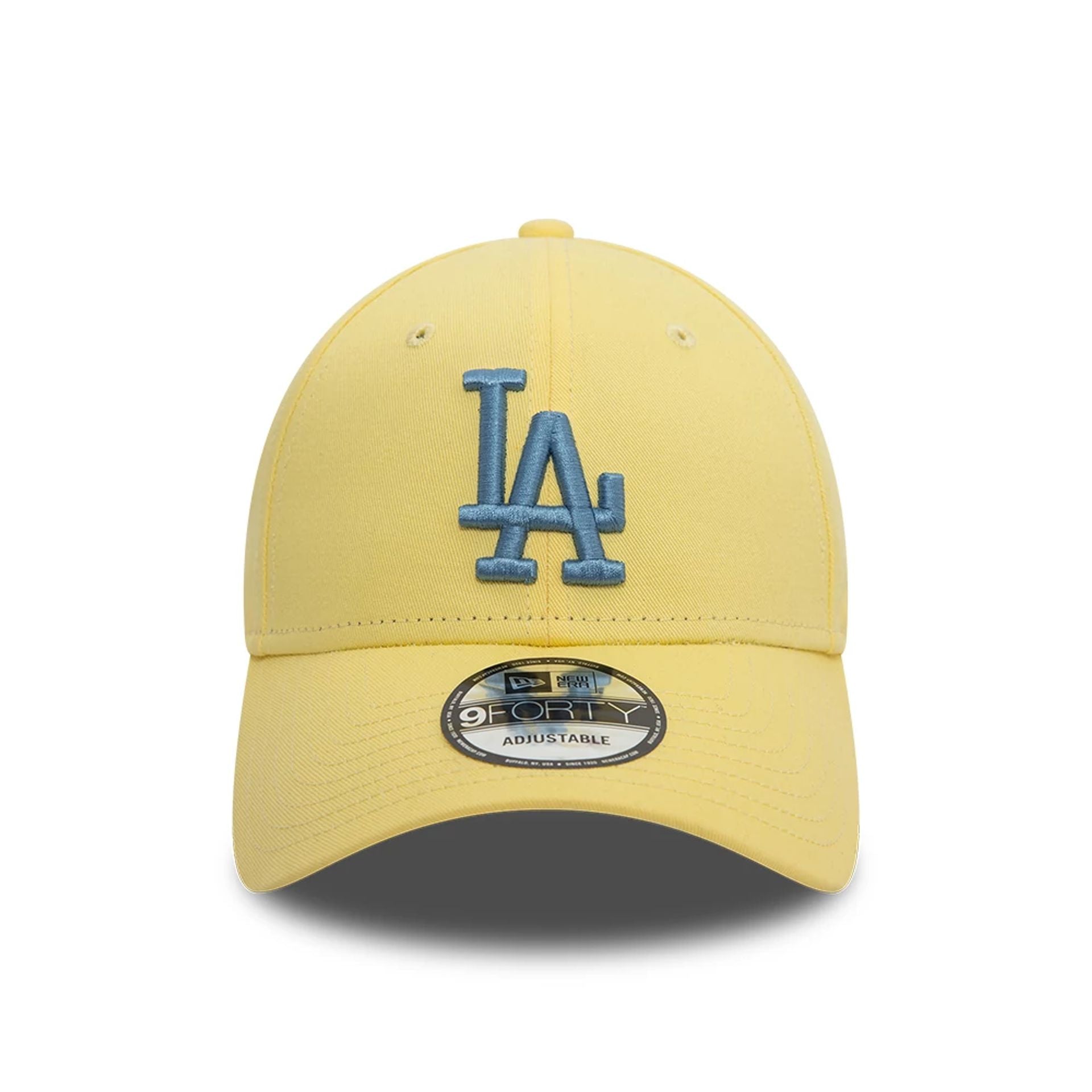 This is a LA Dodgers Bright Pop Pastel Yellow 9FORTY Adjustable Cap 2