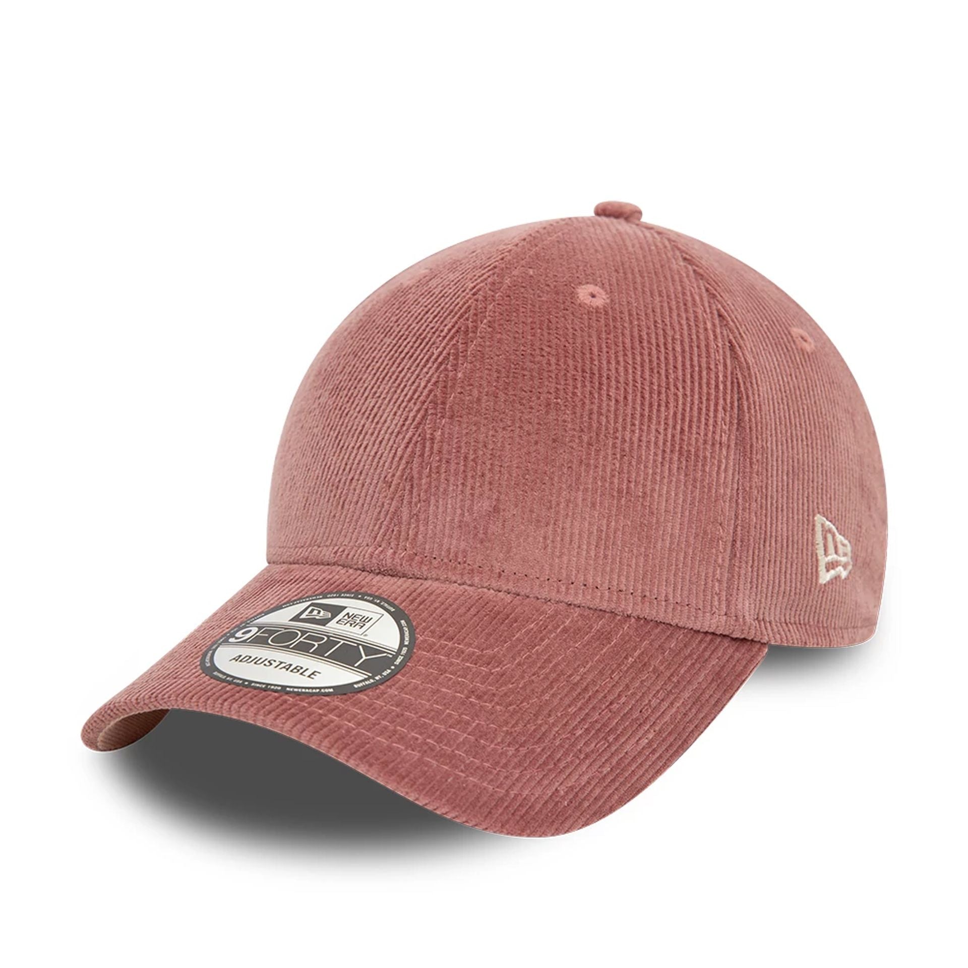 This is a New Era Cord Pink 9FORTY Adjustable Cap 1