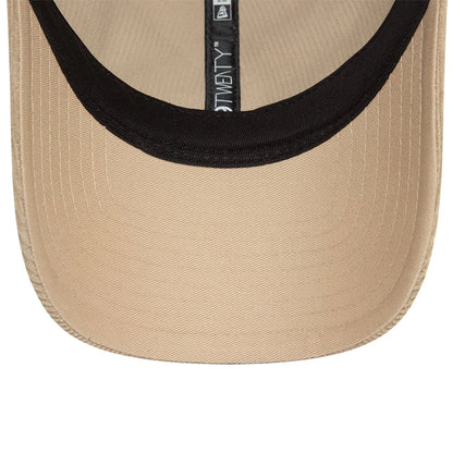 This is a New Era Cord Light Beige 9TWENTY Adjustable Cap 5