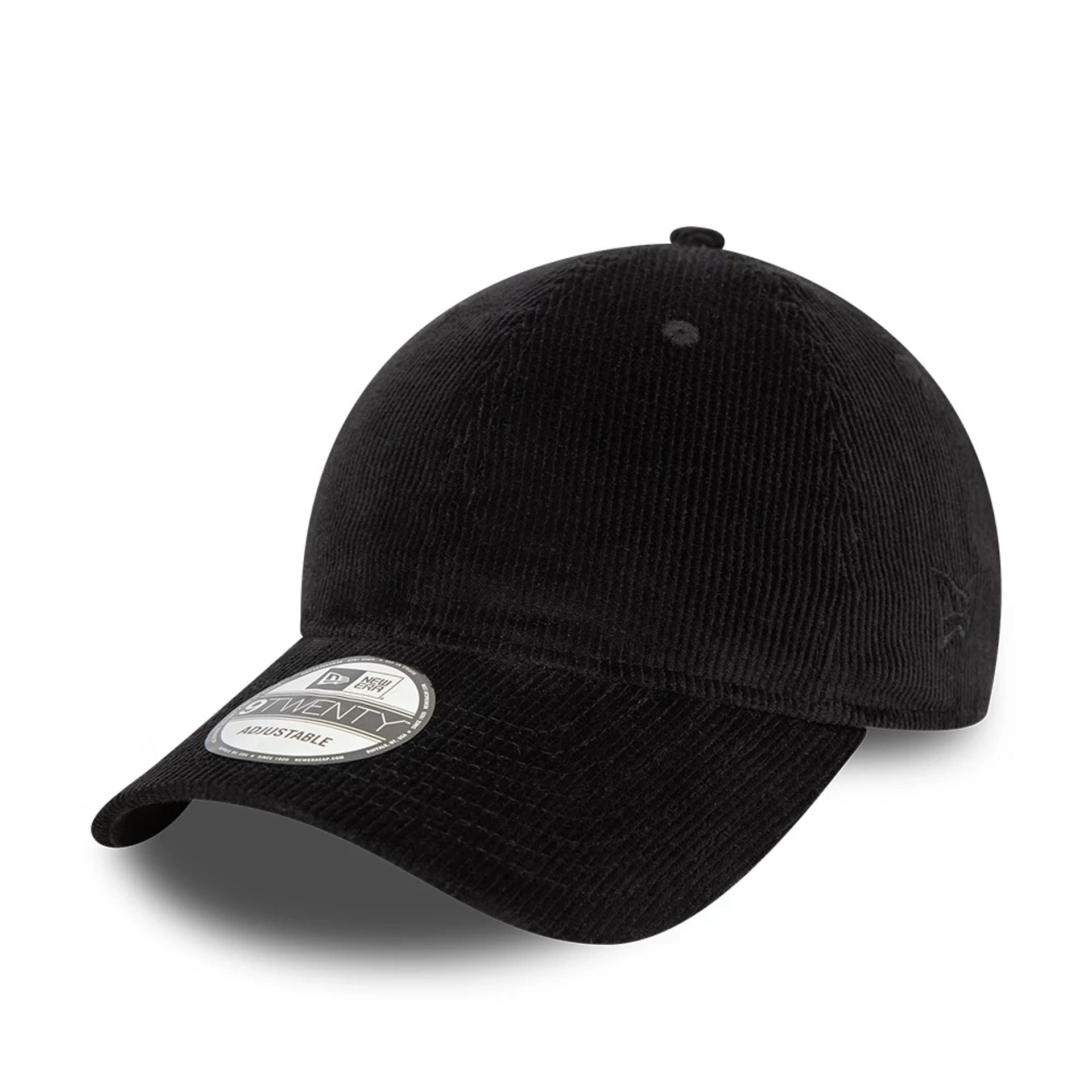 This is a New Era Cord Black 9TWENTY Adjustable Cap 1