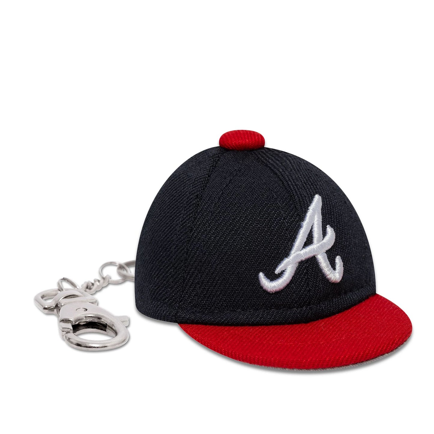 This is a Atlanta Braves MLB Mini Cap Navy Key Chain 3