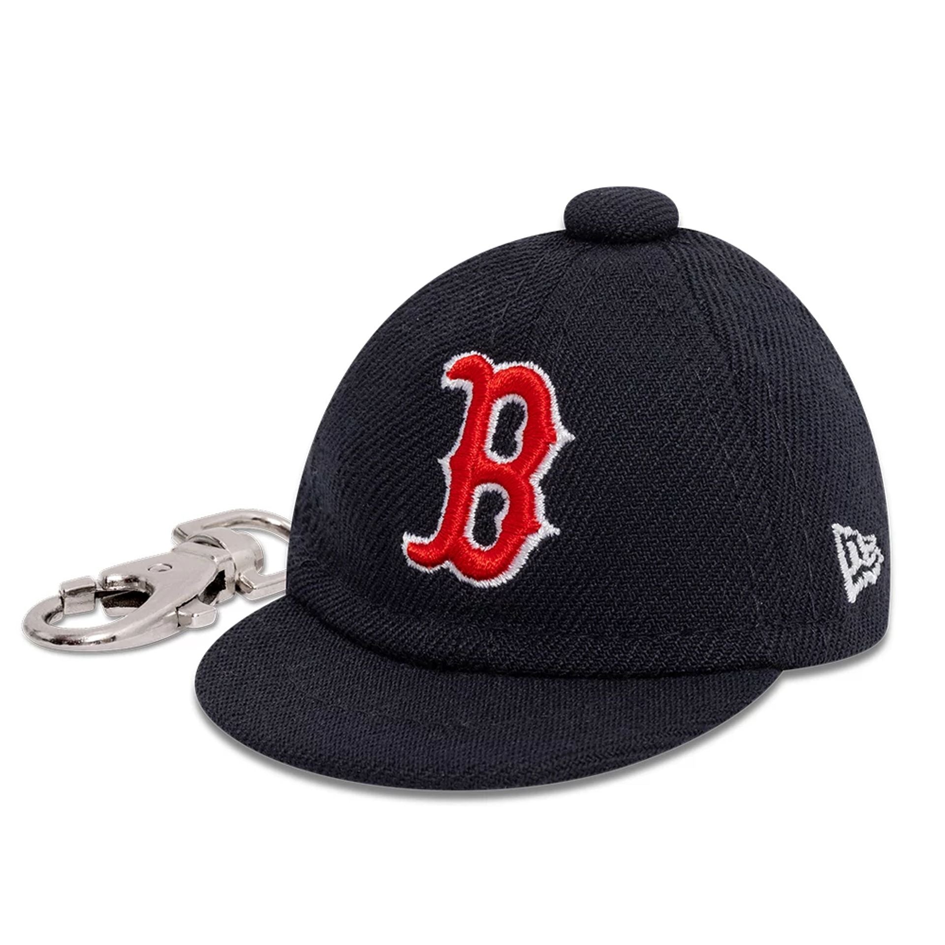 This is a Boston Red Sox MLB Mini Cap Navy Key Chain 1