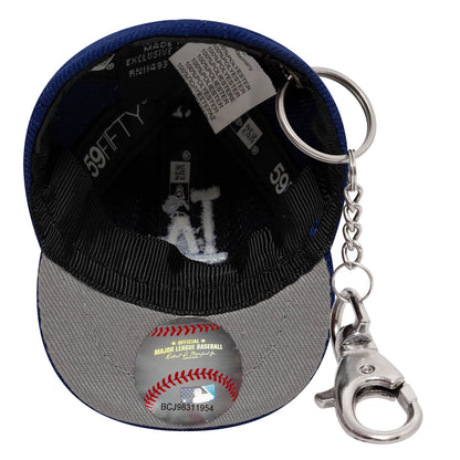 This is a LA Dodgers MLB Mini Cap Dark Blue Key Chain 5