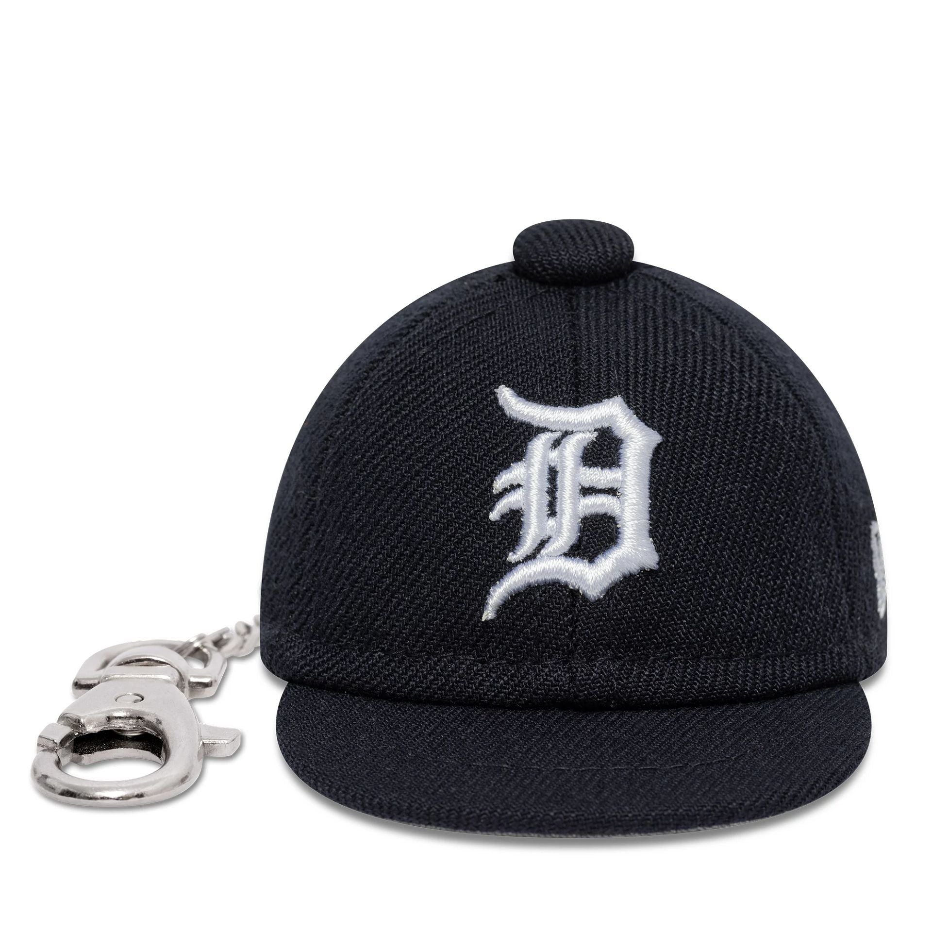 This is a Detroit Tigers MLB Mini Cap Navy Key Chain 2