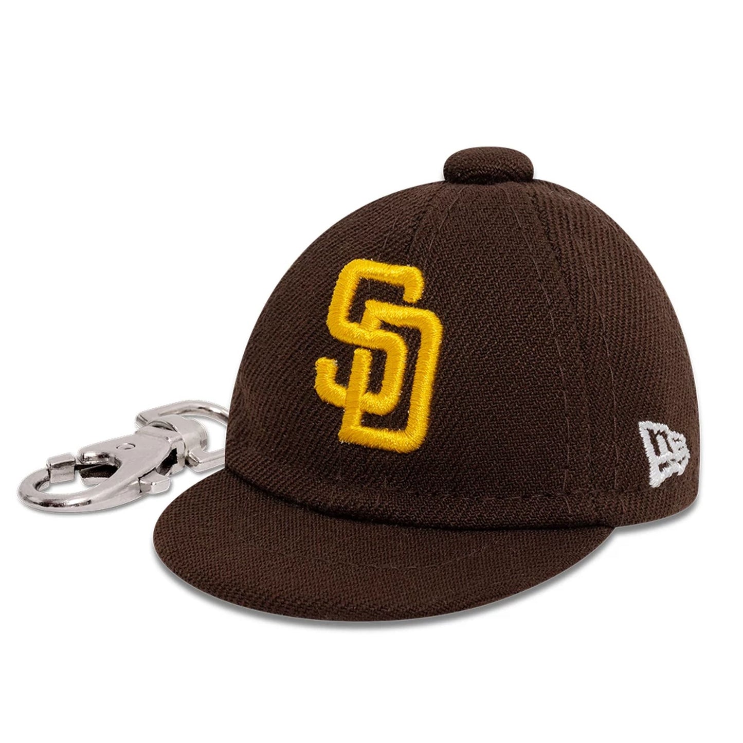 This is a San Diego Padres MLB Mini Cap Dark Brown Key Chain 1