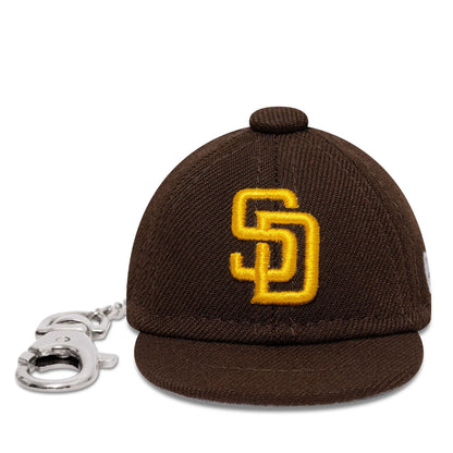 This is a San Diego Padres MLB Mini Cap Dark Brown Key Chain 2