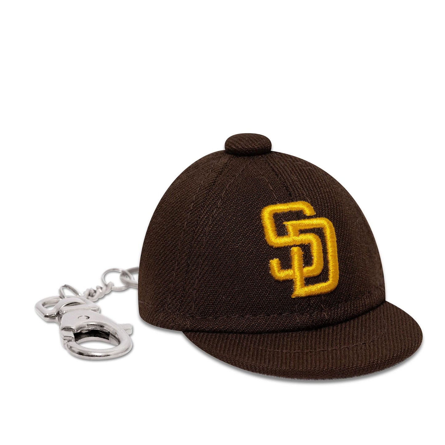 This is a San Diego Padres MLB Mini Cap Dark Brown Key Chain 3