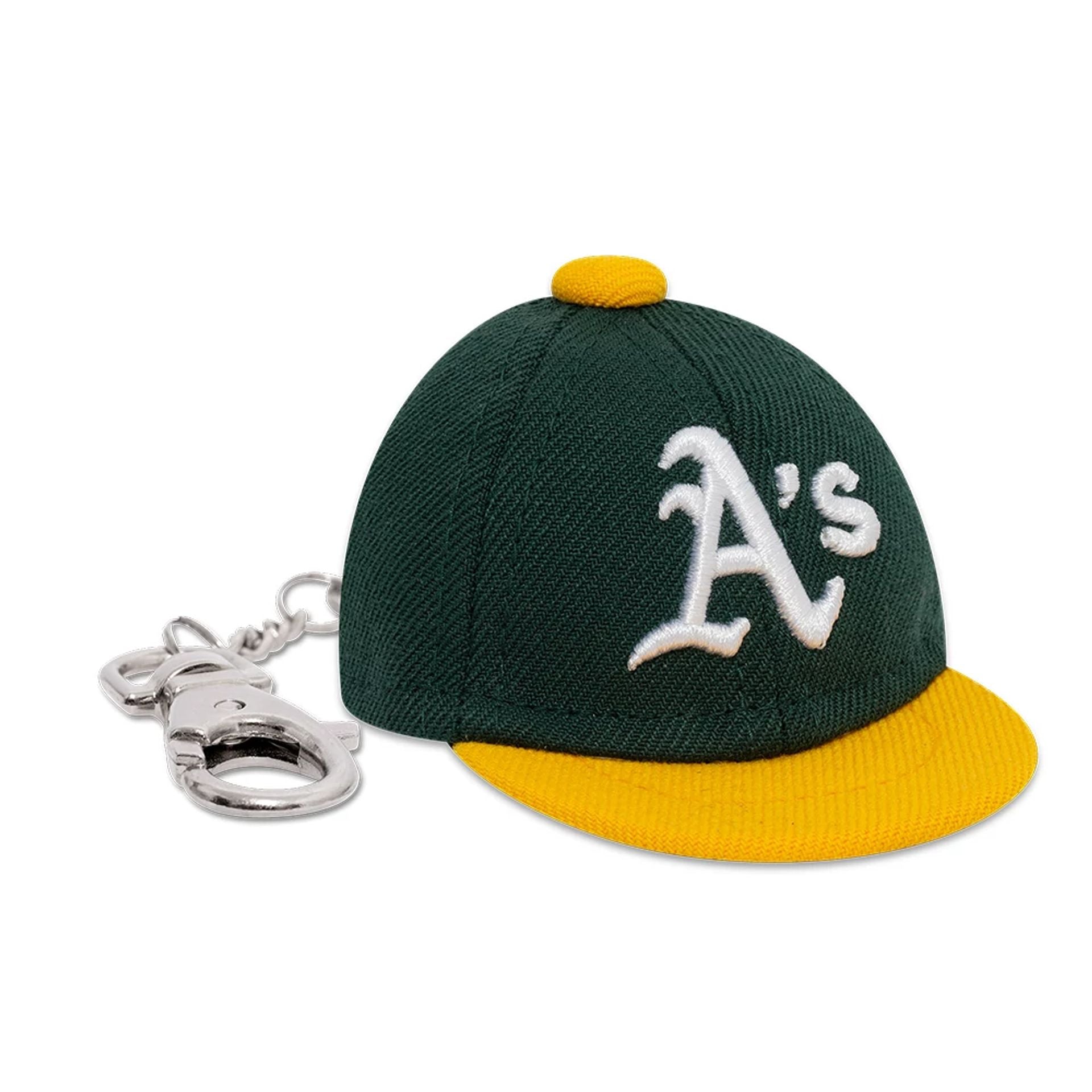 This is a Oakland Athletics MLB Mini Cap Dark Green Key Chain 3