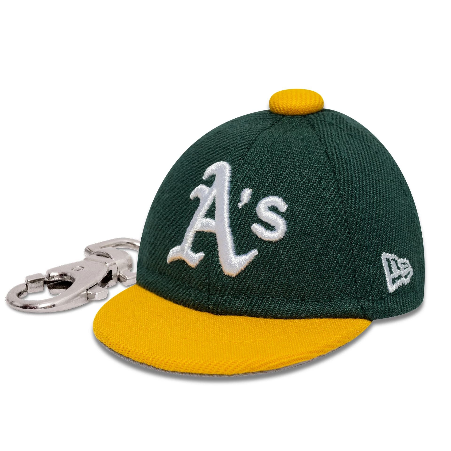 This is a Oakland Athletics MLB Mini Cap Dark Green Key Chain 1