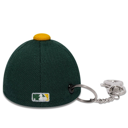 This is a Oakland Athletics MLB Mini Cap Dark Green Key Chain 4