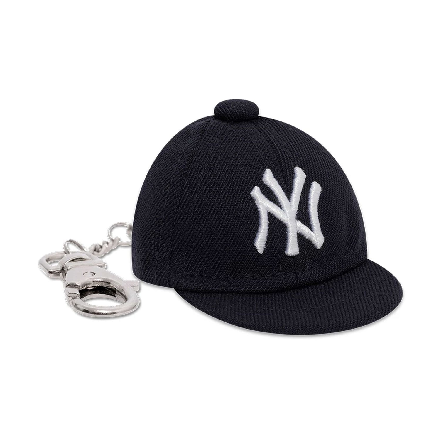 This is a New York Yankees MLB Mini Cap Navy Key Chain 3