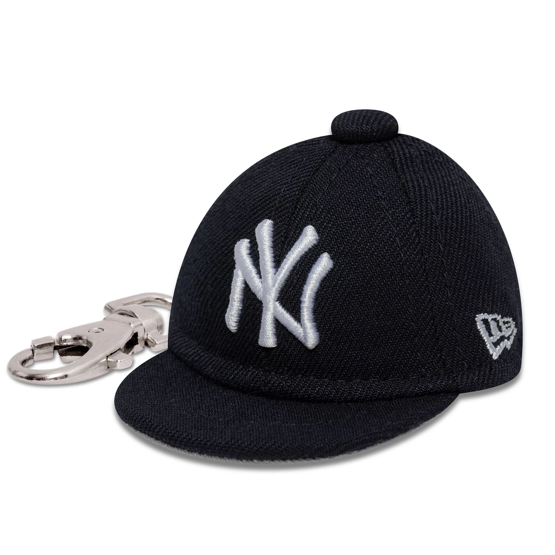 This is a New York Yankees MLB Mini Cap Navy Key Chain 1