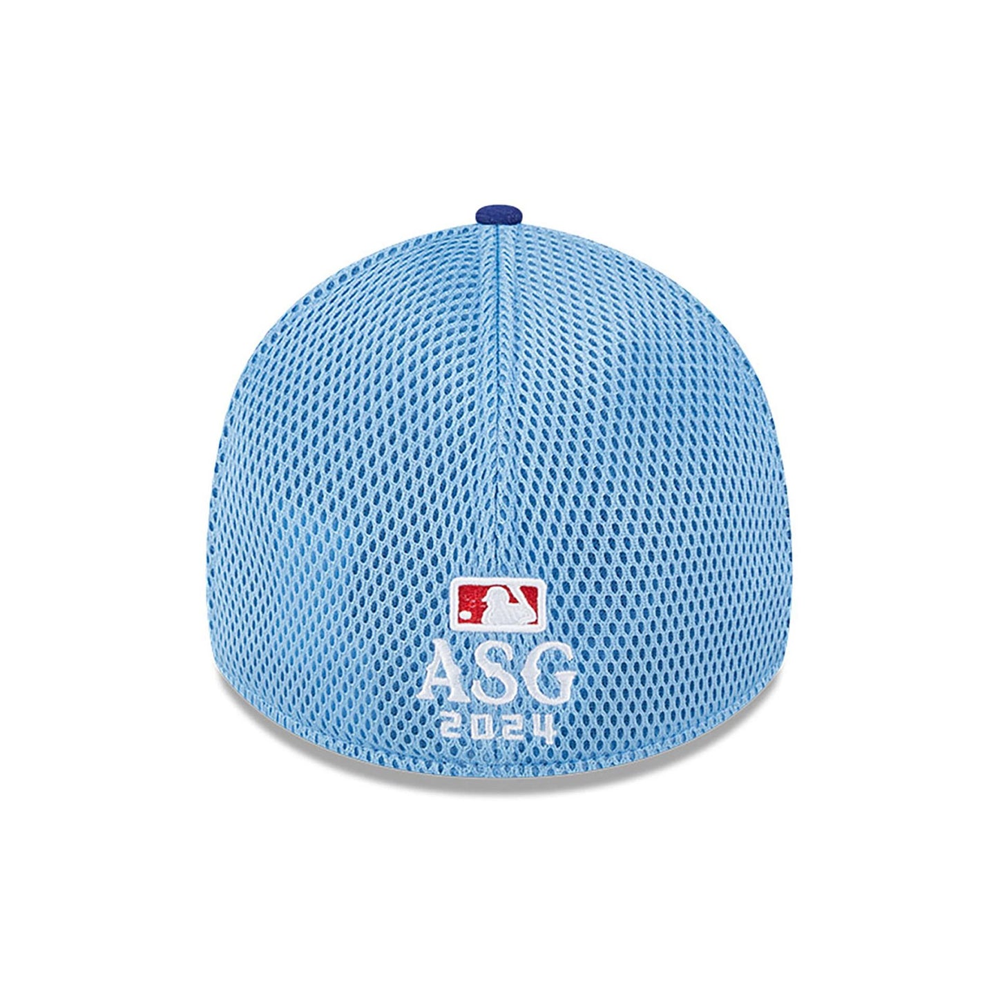 This is a Texas Rangers MLB All Star Game Mesh Pastel Blue 39THIRTY Stretch Fit Cap 5