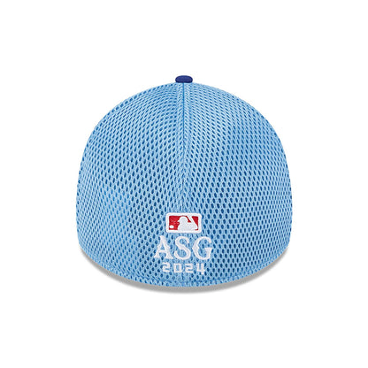 This is a Texas Rangers MLB All Star Game Mesh Pastel Blue 39THIRTY Stretch Fit Cap 5