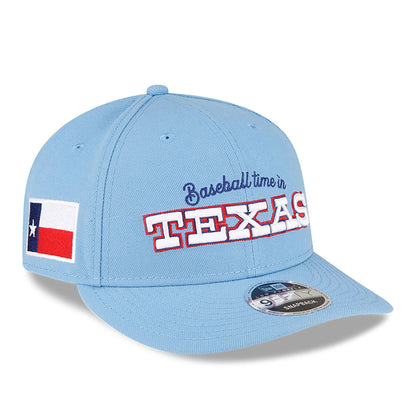 This is a All Star Game MLB All Star Game Flag Pastel Blue Low Profile 9FIFTY Cap 1