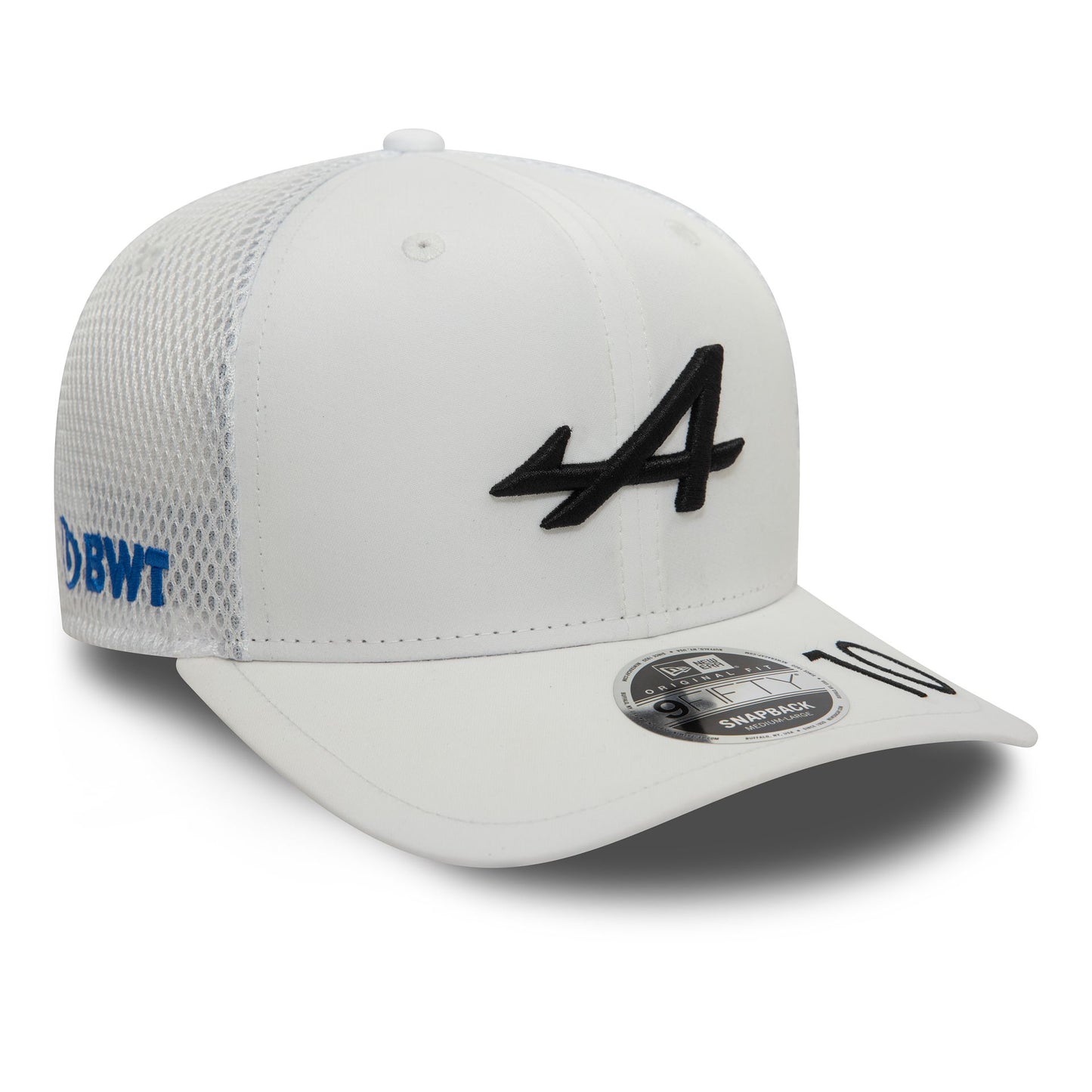 This is a Alpine Racing Pierre Gasly White 9FIFTY Original Fit Snapback Cap 1