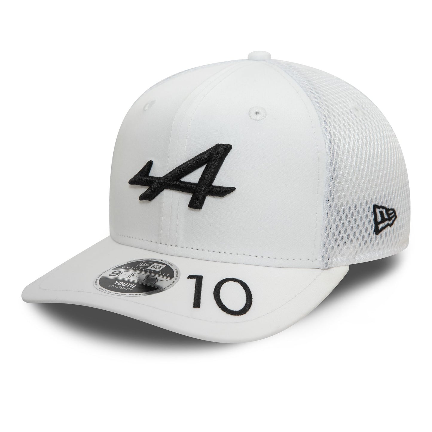 This is a Alpine Racing Youth Pierre Gasly White 9FIFTY Original Fit Snapback Cap 4