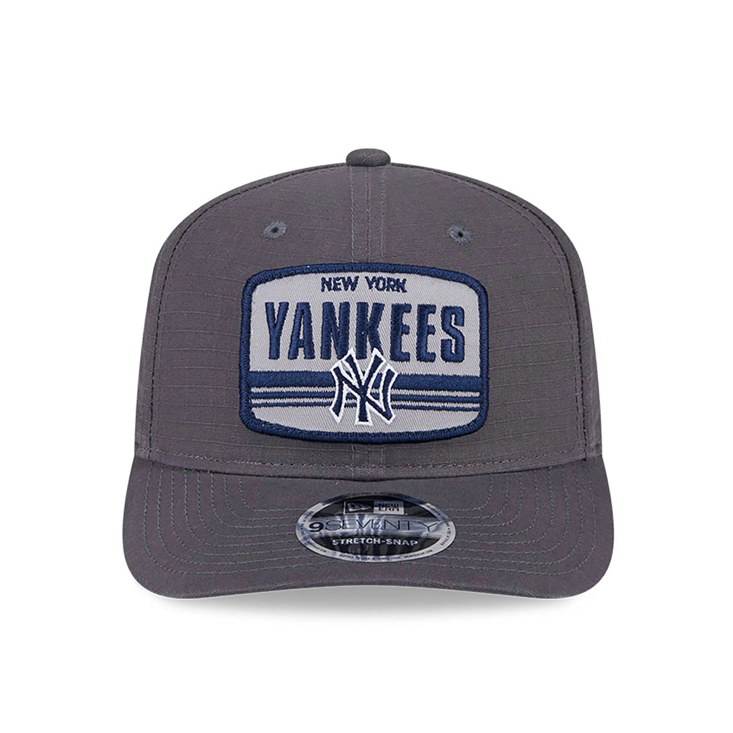 This is a New York Yankees Team Elevated Dark Grey 9SEVENTY Stretch Snap Adjustable Cap 2