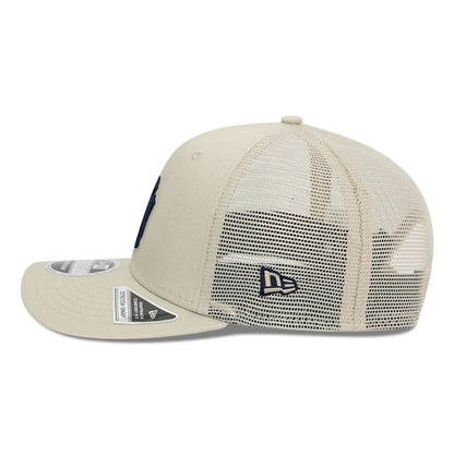 This is a New York Yankees Canvas Light Beige 9SEVENTY Stretch Snap Adjustable Cap 7