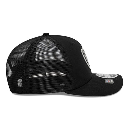 This is a Las Vegas Raiders Canvas Black 9SEVENTY Stretch Snap Adjustable Cap 6