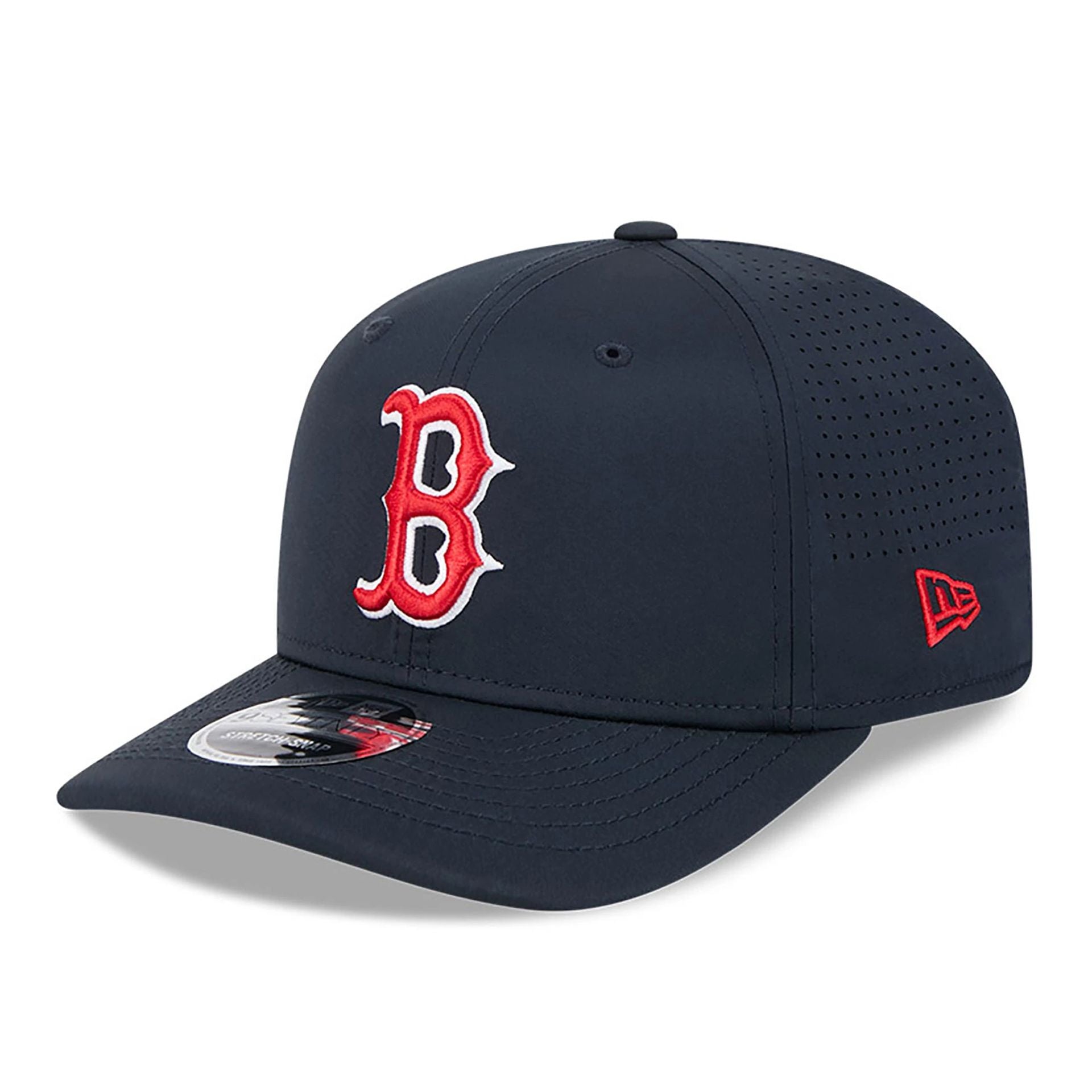 This is a Boston Red Sox AC Performance Navy 9SEVENTY Stretch Snap Adjustable Cap 1