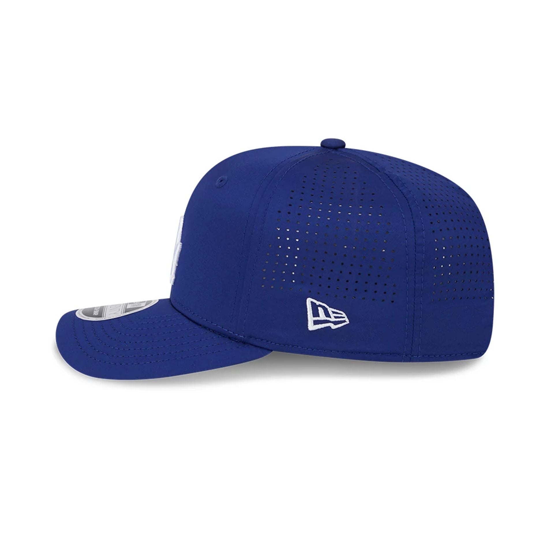 This is a LA Dodgers Performance Dark Blue 9SEVENTY Stretch Snap Adjustable Cap 5