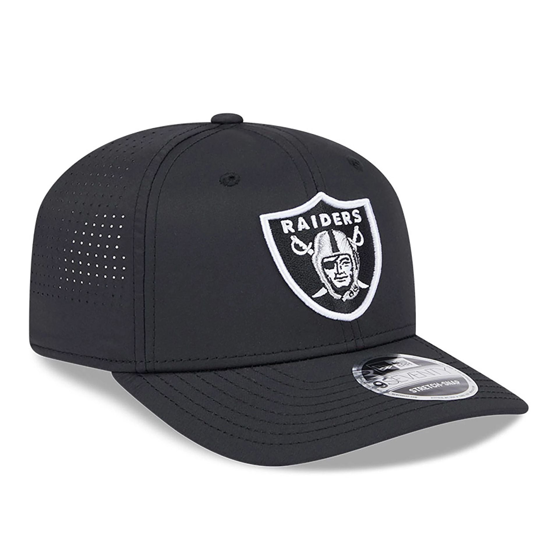 This is a Las Vegas Raiders AC Performance Black 9SEVENTY Stretch Snap Adjustable Cap 4