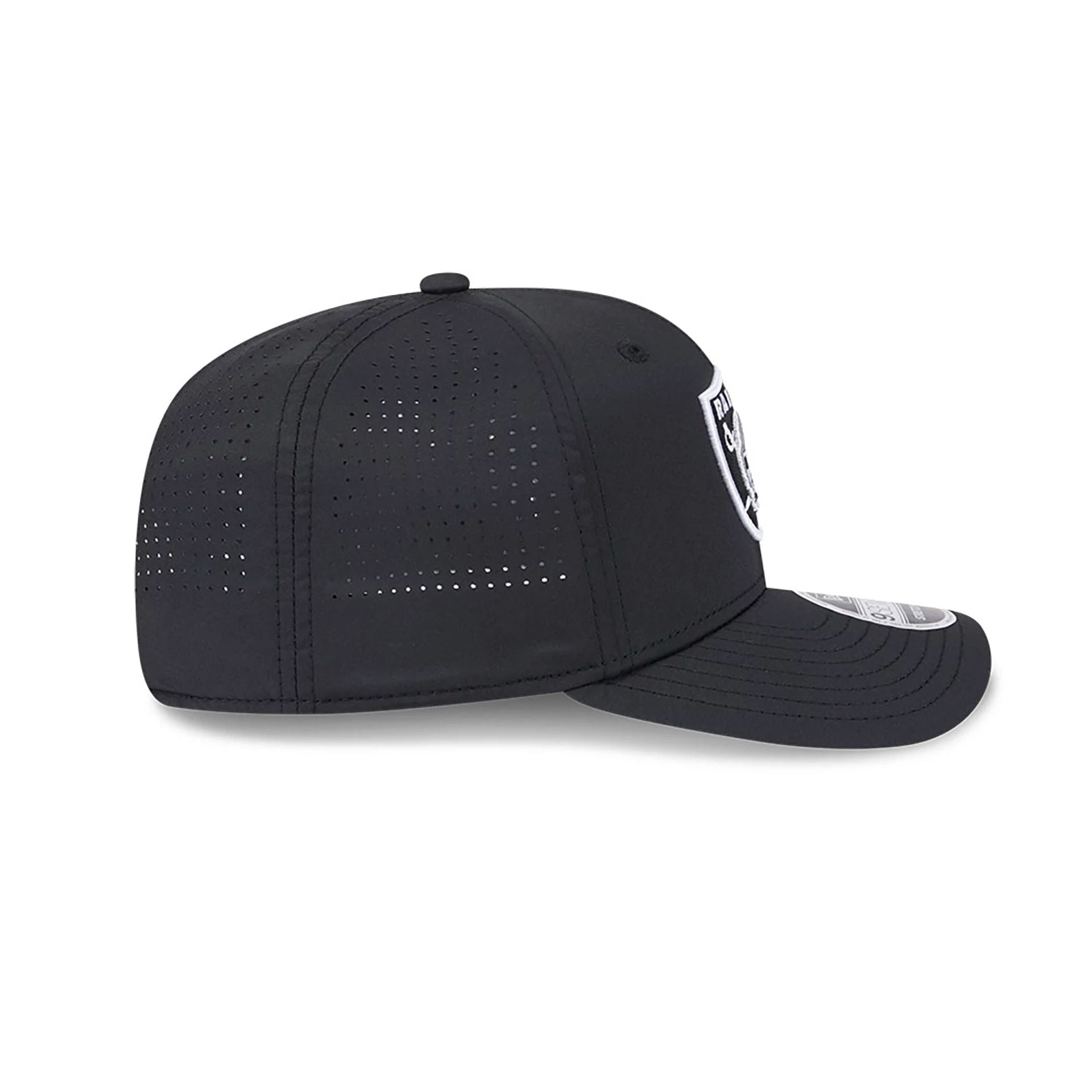 This is a Las Vegas Raiders AC Performance Black 9SEVENTY Stretch Snap Adjustable Cap 6